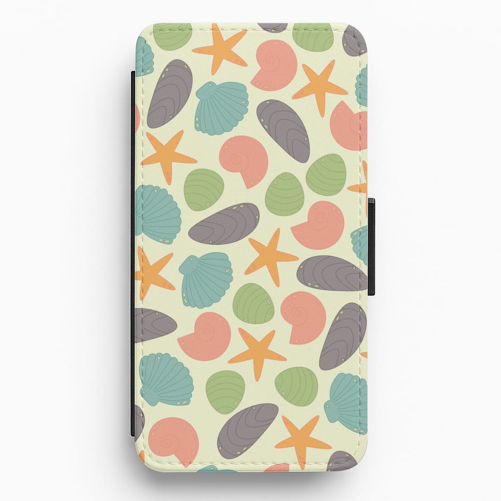 Seashells Pattern 1  Flip / Wallet Phone Case