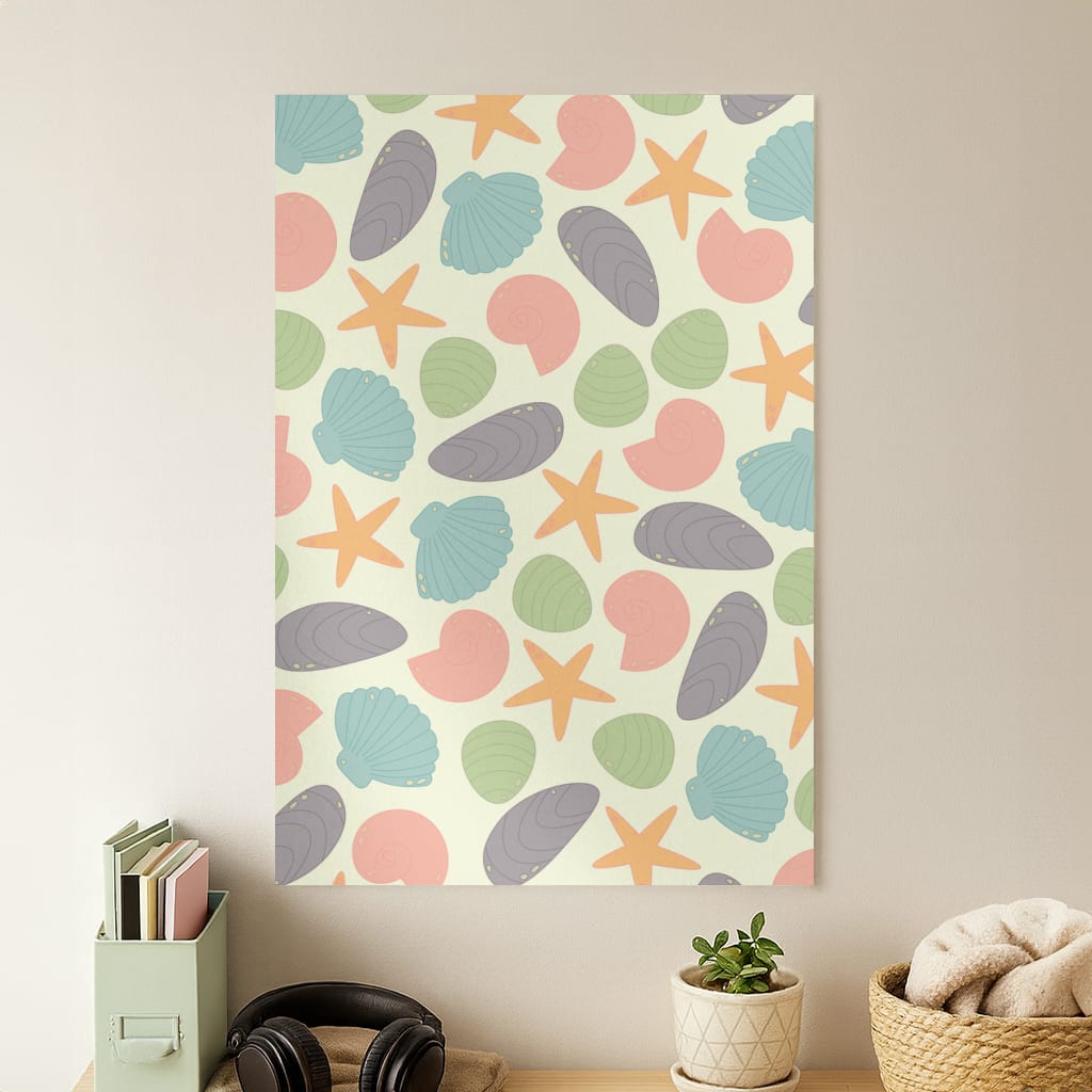 Seashells Pattern 1  Poster