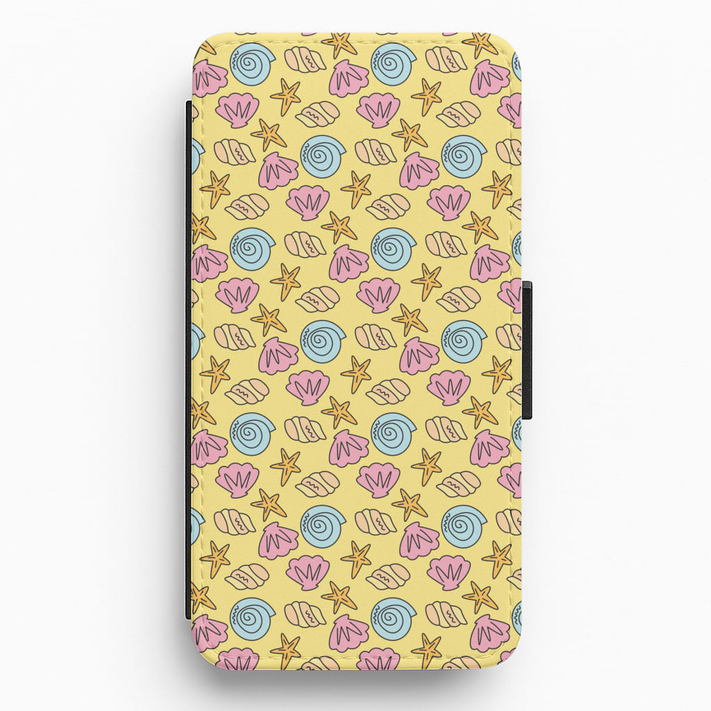 Seashells Pattern 2 Flip / Wallet Phone Case