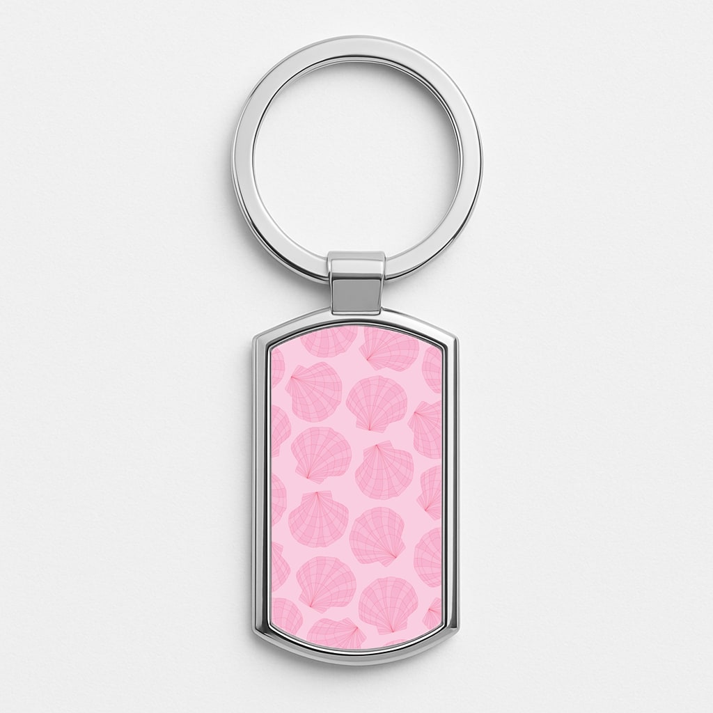Seashells Pattern 3 Luxury Keyring