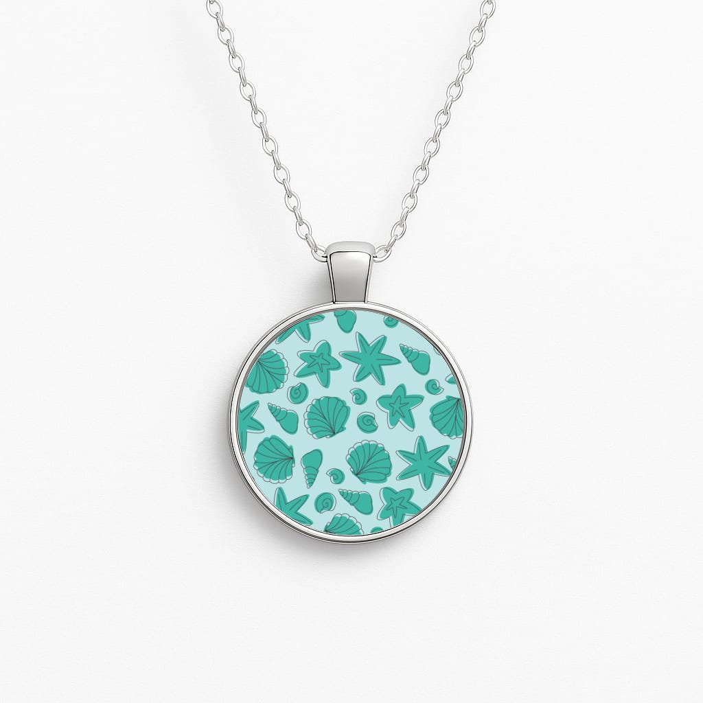 Seashells Pattern 4 Necklace