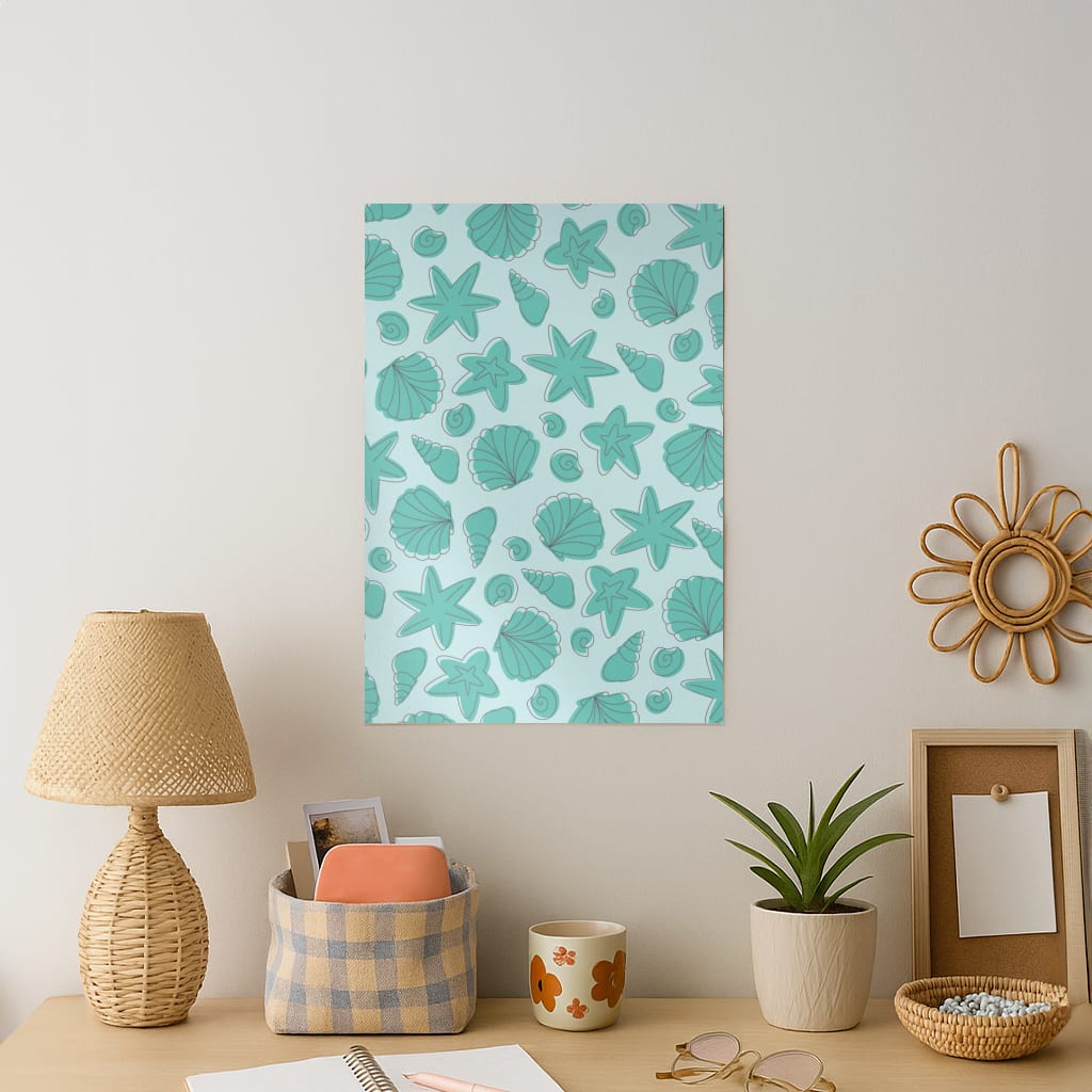 Seashells Pattern 4 Art Print