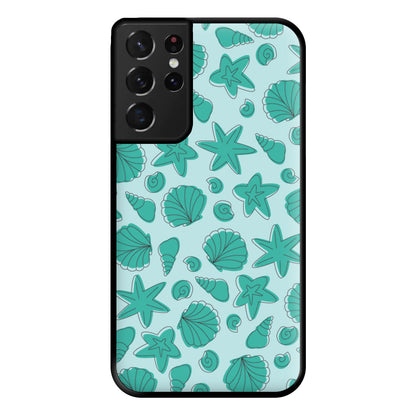 Seashells Pattern 4 Phone Case for Galaxy S21 Ultra