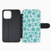 Seashells Pattern 4 Flip / Wallet Phone Case 2