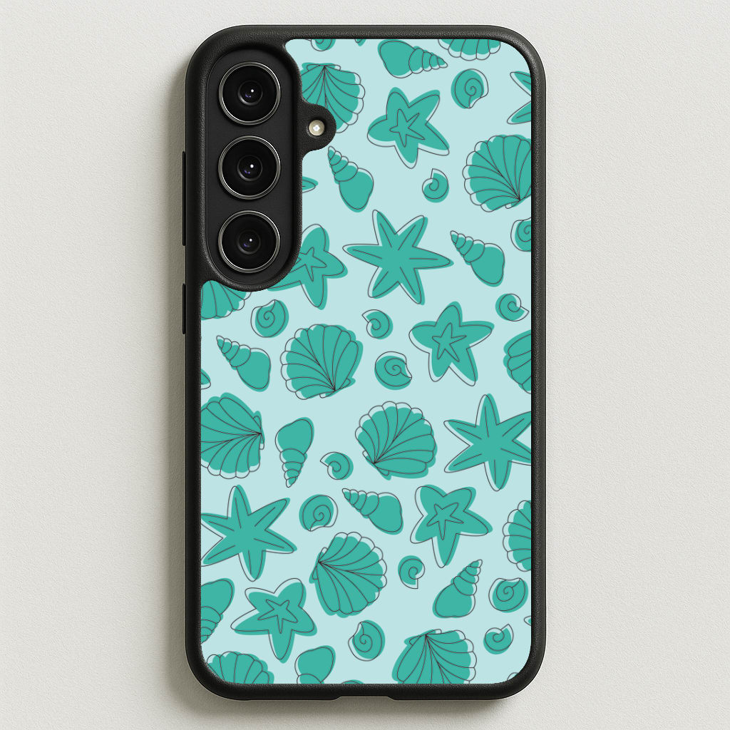 Seashells Pattern 4 Phone Case for Galaxy S25FE