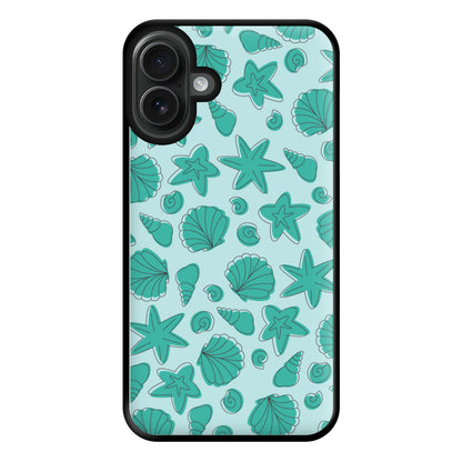 Seashells Pattern 4 Phone Case for iPhone 16 Plus