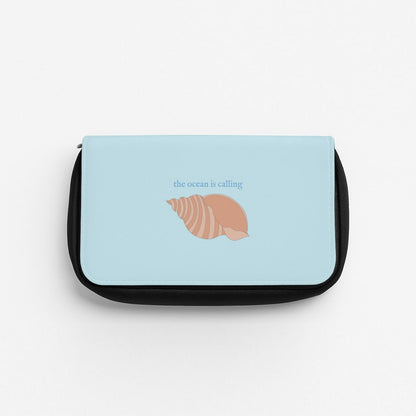 The Ocean Is Calling - Seashells Pencil Case