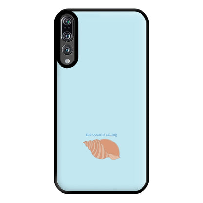 The Ocean Is Calling - Seashells Phone Case for Huawei P20 Pro