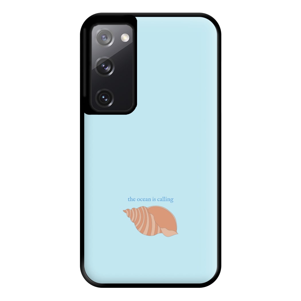 The Ocean Is Calling - Seashells Phone Case for Galaxy S20FE