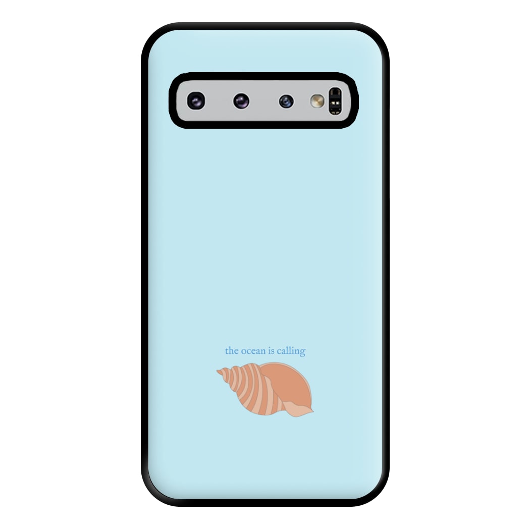 The Ocean Is Calling - Seashells Phone Case for Galaxy S10 Plus