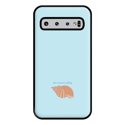 The Ocean Is Calling - Seashells Phone Case for Galaxy S10 Plus