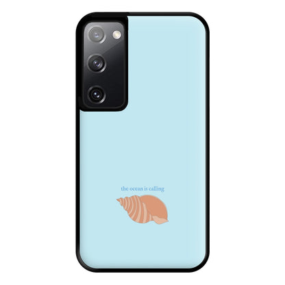 The Ocean Is Calling - Seashells Phone Case for Galaxy S20