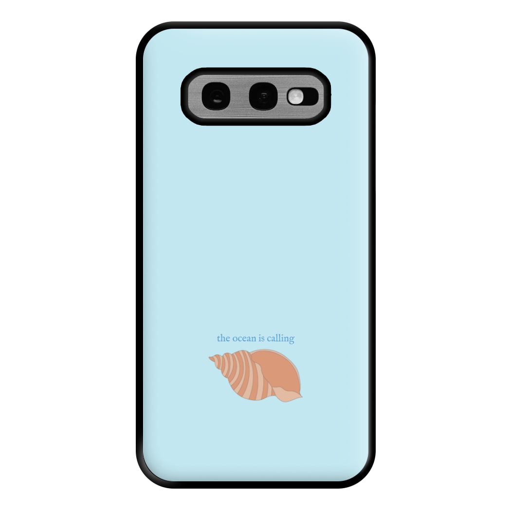 The Ocean Is Calling - Seashells Phone Case for Galaxy S10e