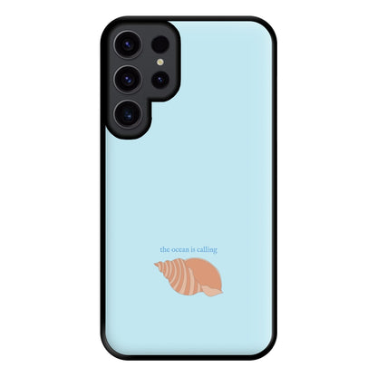 The Ocean Is Calling - Seashells Phone Case for Galaxy S23 Ultra