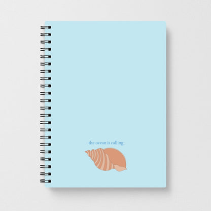 The Ocean Is Calling - Seashells Notebook