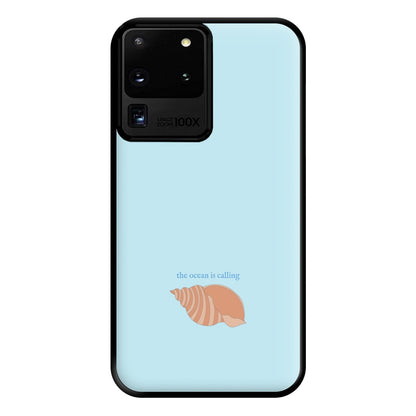 The Ocean Is Calling - Seashells Phone Case for Galaxy S20 Ultra