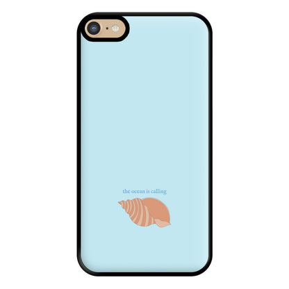 The Ocean Is Calling - Seashells Phone Case for iPhone 6 Plus / 7 Plus / 8 Plus