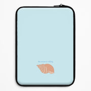 The Ocean Is Calling - Seashells Laptop Sleeve 1
