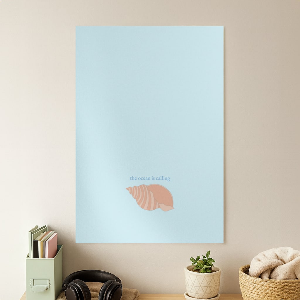 The Ocean Is Calling - Seashells Poster