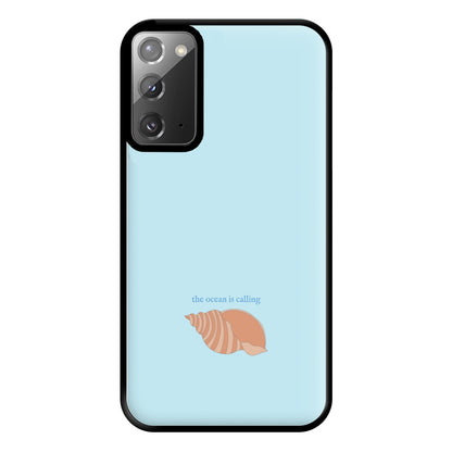 The Ocean Is Calling - Seashells Phone Case for Galaxy Note 20 Ultra