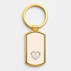 Beachy Keen - Seashells Gold Keyring
