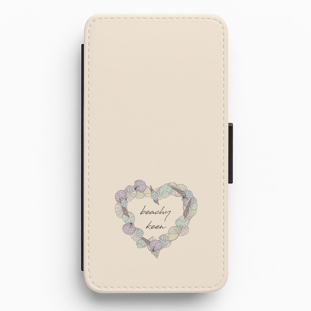Beachy Keen - Seashells Flip / Wallet Phone Case