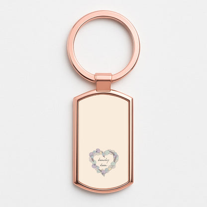 Beachy Keen - Seashells Rose Gold Keyring