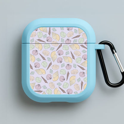 Seashells Pattern 7 Blue AirPods Case