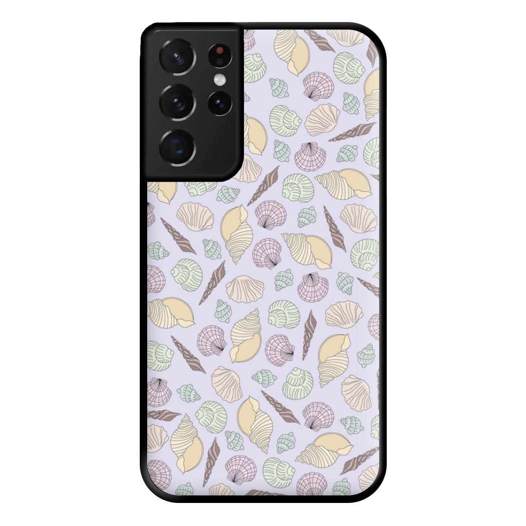 Seashells Pattern 7 Phone Case for Galaxy S21 Ultra