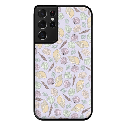 Seashells Pattern 7 Phone Case for Galaxy S21 Ultra