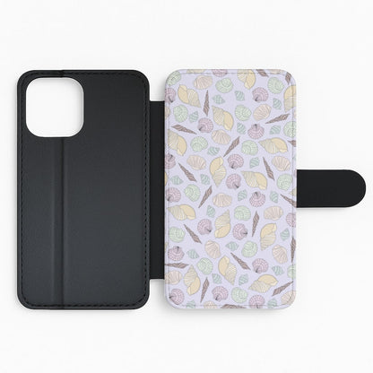 Seashells Pattern 7 Flip Phone Case