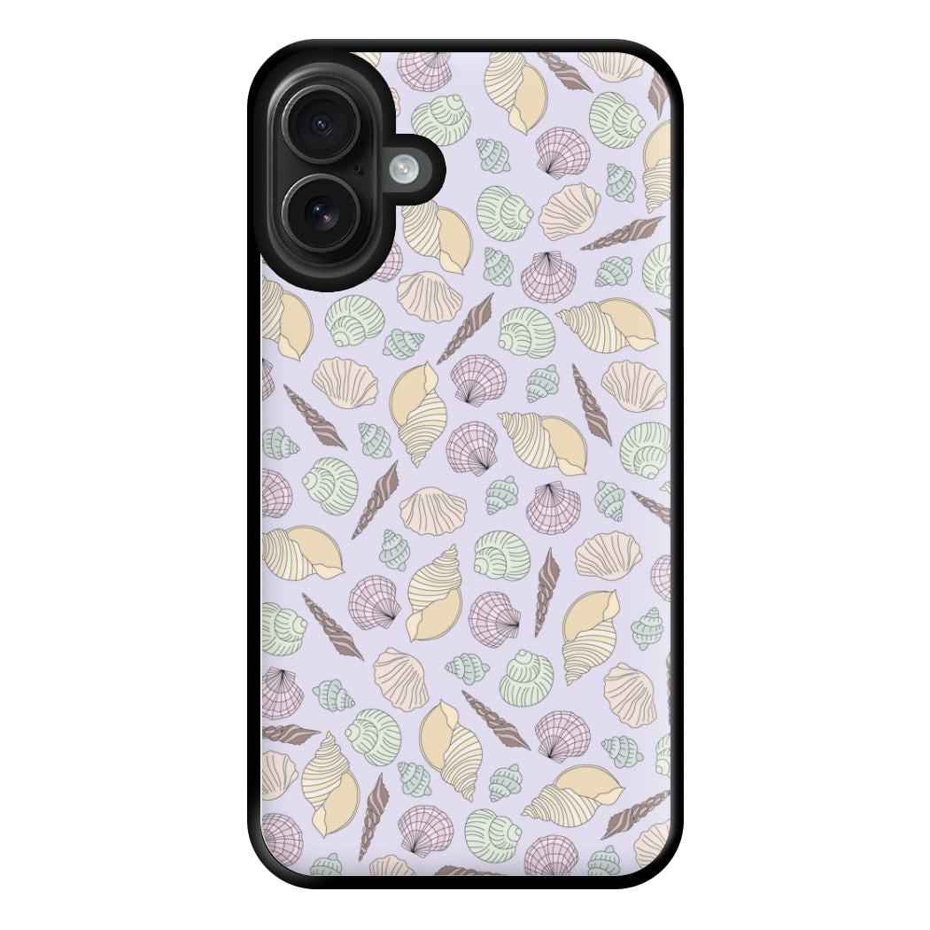 Seashells Pattern 7 Phone Case for iPhone 16 Plus