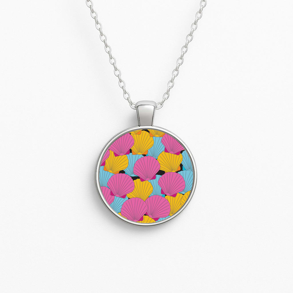 Seashells Pattern 9 Necklace