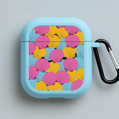 Seashells Pattern 9 Blue AirPods Case