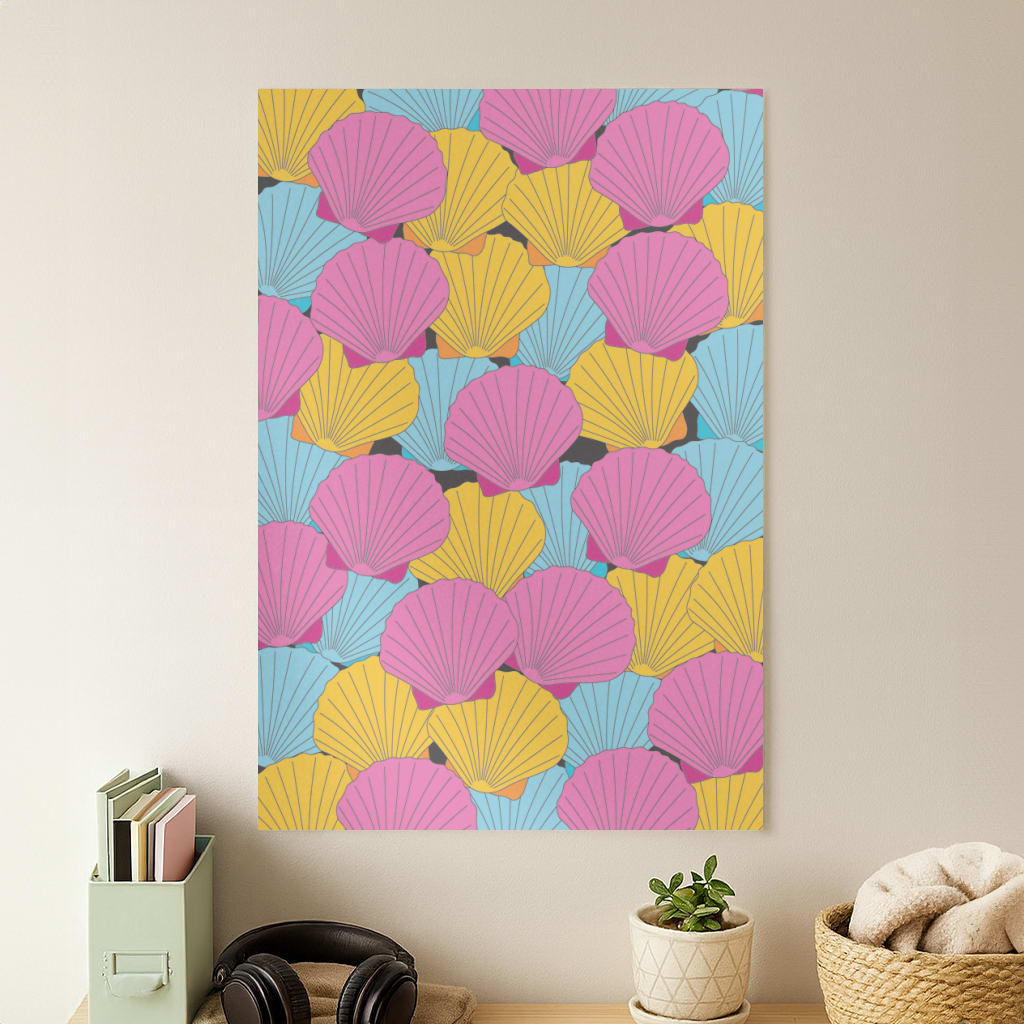 Seashells Pattern 9 Poster