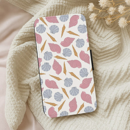 Seashells Pattern 10 Wallet Phone Case