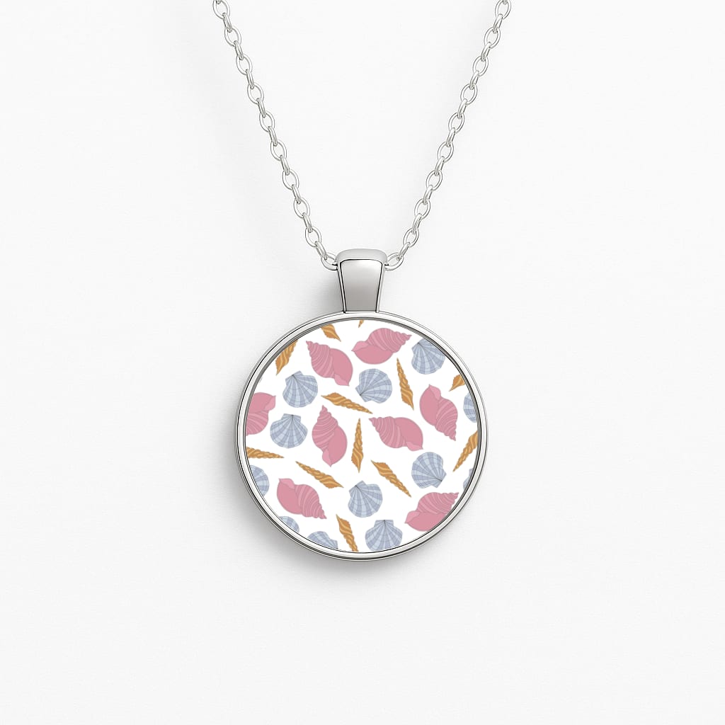 Seashells Pattern 10 Necklace