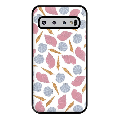 Seashells Pattern 10 Phone Case for Galaxy S10 Plus