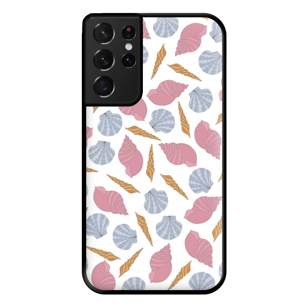 Seashells Pattern 10 Phone Case for Galaxy S21 Ultra