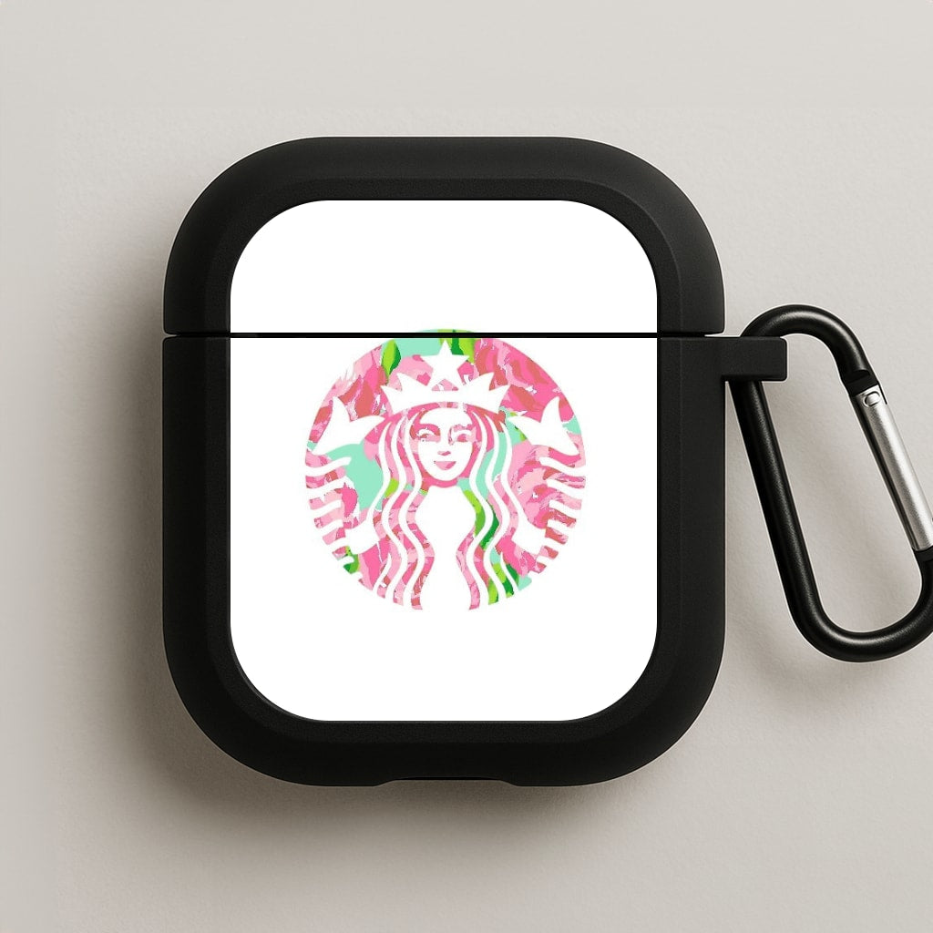 Pink Coffee Logo AirPods Case