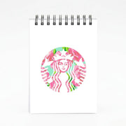 Pink Coffee Logo Notebook 4