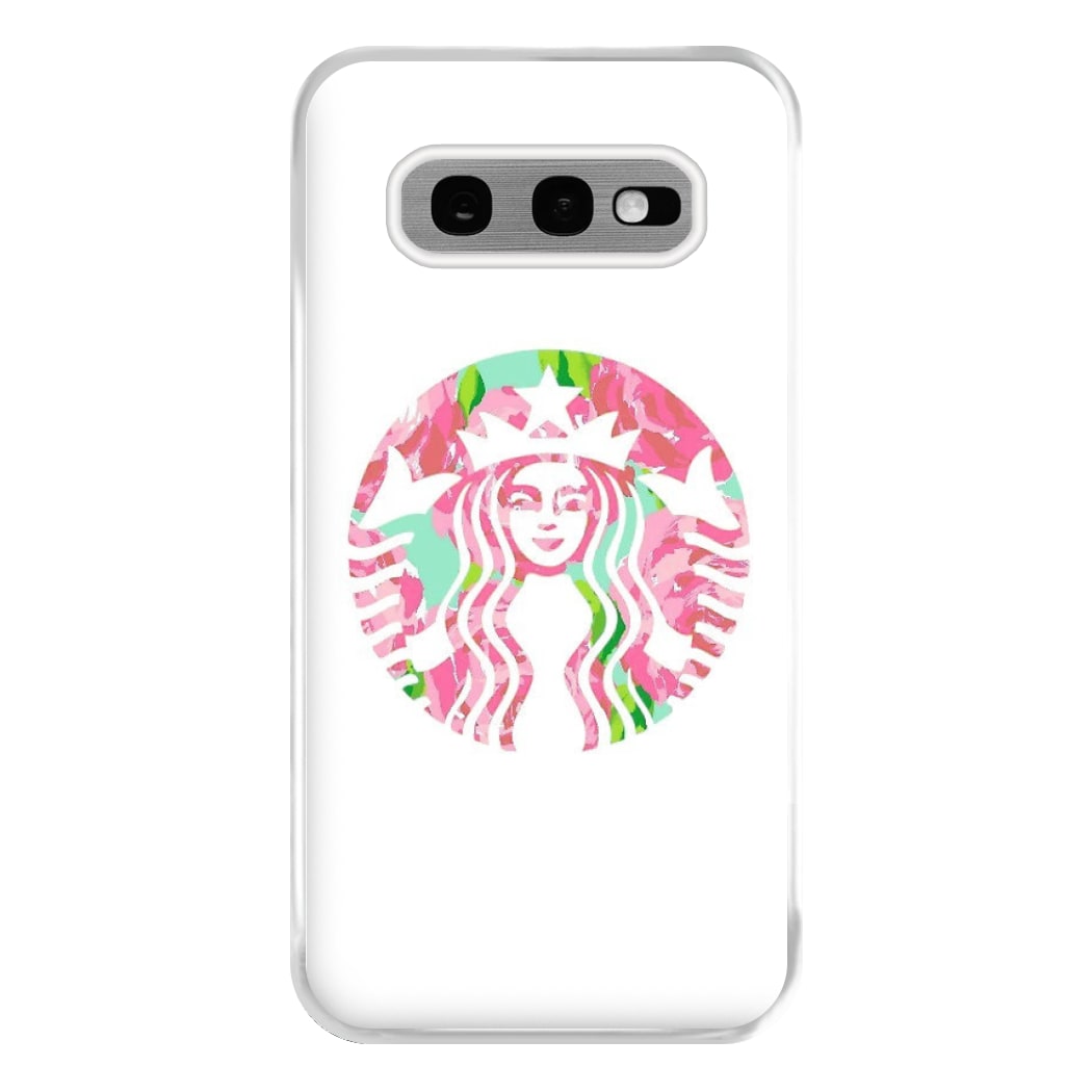 Pink Coffee Logo Phone Case for Galaxy S10e