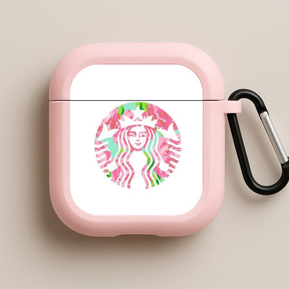 Pink Coffee Logo Pink AirPods Case
