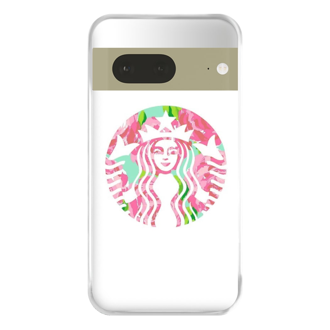 Pink Coffee Logo Phone Case for Google Pixel 7a