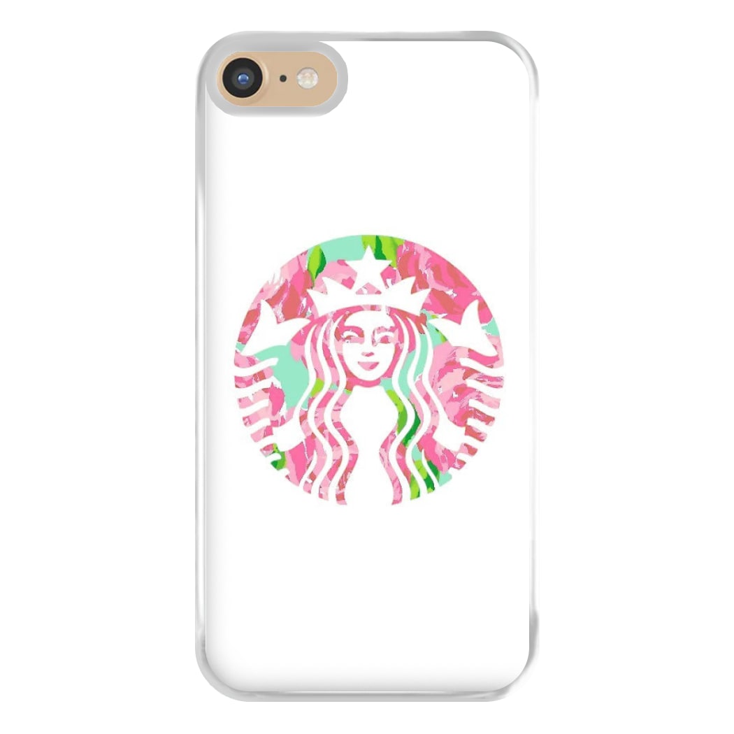 Pink Coffee Logo Phone Case for iPhone 6 / 7 / 8 / SE