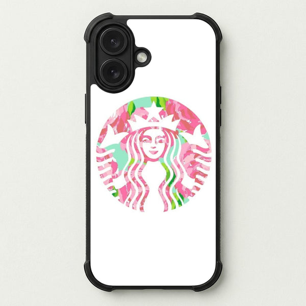Pink Coffee Logo Phone Case — Bumper case