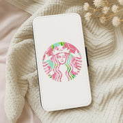 Pink Coffee Logo Flip / Wallet Phone Case 5