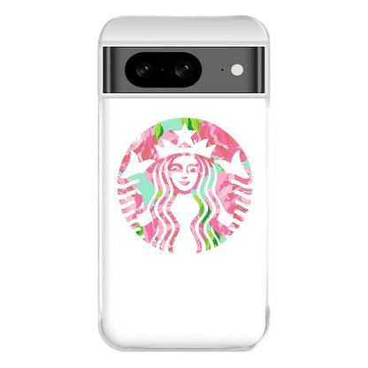 Pink Coffee Logo Phone Case for Google Pixel 8