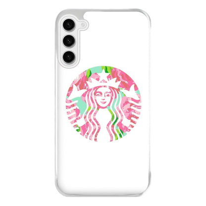 Pink Coffee Logo Phone Case for Galaxy S23FE