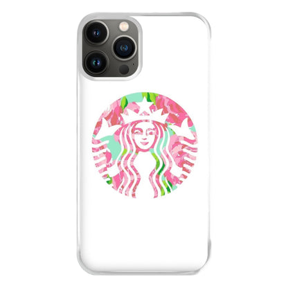 Pink Coffee Logo Phone Case for iPhone 13 Pro Max